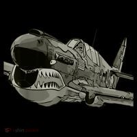 P40 Warhawk Fighter Aircraft WW2 Plane Spotting Spotter Youth Performance Sprint T-Shirt