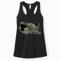 P40 Warhawk Fighter Aircraft WW2 Plane Spotting Spotter Womens Tank Top
