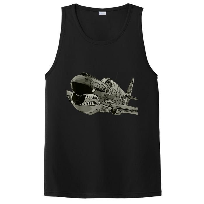 P40 Warhawk Fighter Aircraft WW2 Plane Spotting Spotter PosiCharge Competitor Tank