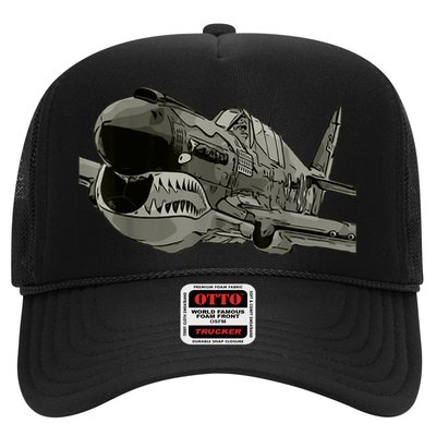 P40 Warhawk Fighter Aircraft WW2 Plane Spotting Spotter Trucker Hat