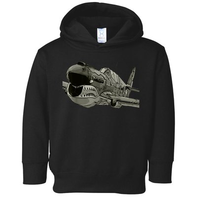 P40 Warhawk Fighter Aircraft WW2 Plane Spotting Spotter Toddler Hoodie