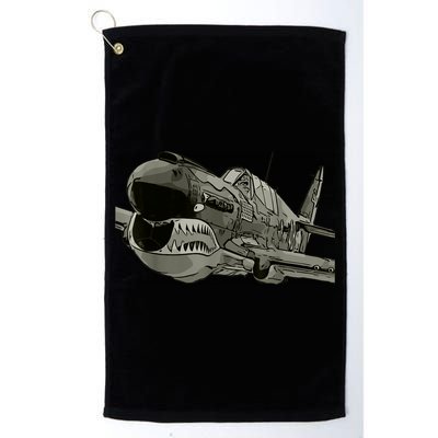 P40 Warhawk Fighter Aircraft WW2 Plane Spotting Spotter Golf Towel