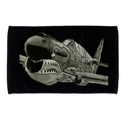 P40 Warhawk Fighter Aircraft WW2 Plane Spotting Spotter Microfiber Hand Towel