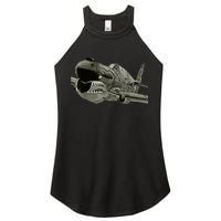 P40 Warhawk Fighter Aircraft WW2 Plane Spotting Spotter Women's Perfect Tri Rocker Tank