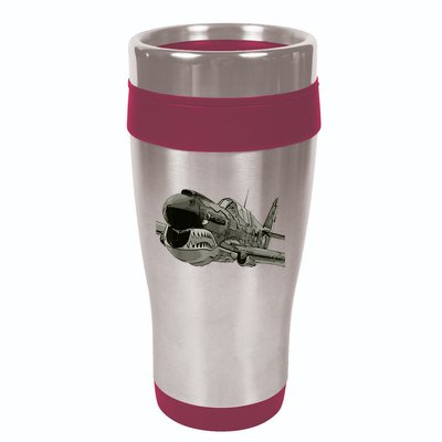 P40 Warhawk Fighter Aircraft WW2 Plane Spotting Spotter 16oz Travel Tumbler