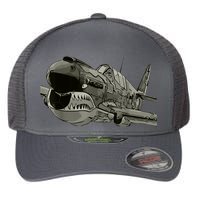 P40 Warhawk Fighter Aircraft WW2 Plane Spotting Spotter Flexfit Unipanel Trucker Cap