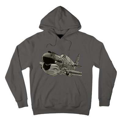 P40 Warhawk Fighter Aircraft WW2 Plane Spotting Spotter Hoodie