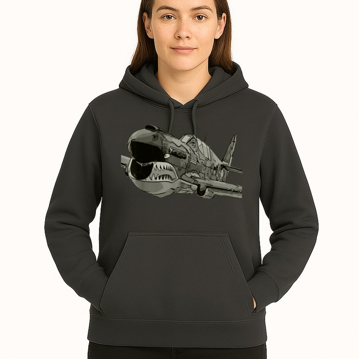 P40 Warhawk Fighter Aircraft WW2 Plane Spotting Spotter Hoodie
