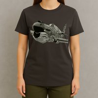 P40 Warhawk Fighter Aircraft WW2 Plane Spotting Spotter T-Shirt