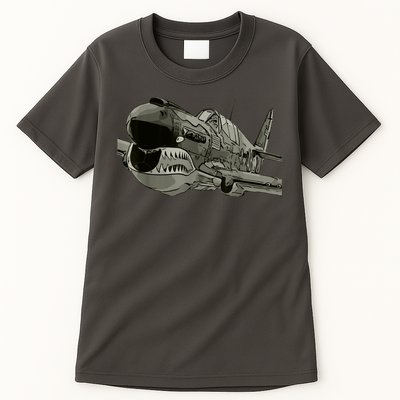 P40 Warhawk Fighter Aircraft WW2 Plane Spotting Spotter Tall T-Shirt