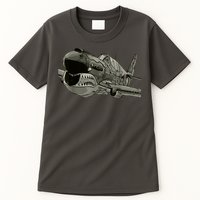 P40 Warhawk Fighter Aircraft WW2 Plane Spotting Spotter Tall T-Shirt