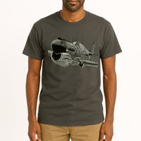 P40 Warhawk Fighter Aircraft WW2 Plane Spotting Spotter Tall T-Shirt