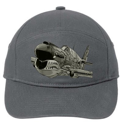 P40 Warhawk Fighter Aircraft WW2 Plane Spotting Spotter 7-Panel Snapback Hat