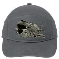 P40 Warhawk Fighter Aircraft WW2 Plane Spotting Spotter 7-Panel Snapback Hat