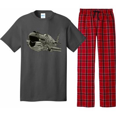 P40 Warhawk Fighter Aircraft WW2 Plane Spotting Spotter Pajama Set