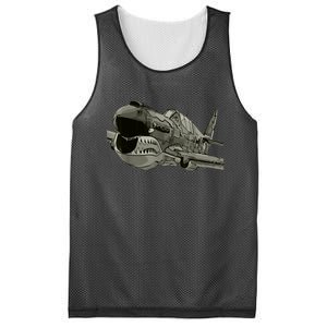 P40 Warhawk Fighter Aircraft WW2 Plane Spotting Spotter Mesh Reversible Basketball Jersey Tank