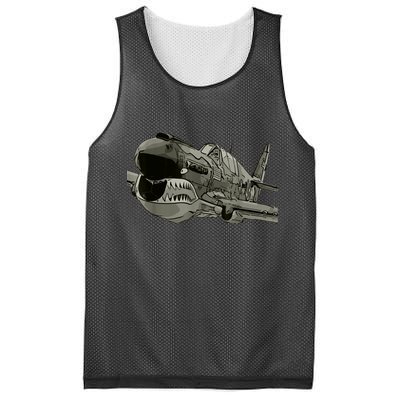 P40 Warhawk Fighter Aircraft WW2 Plane Spotting Spotter Mesh Reversible Basketball Jersey Tank