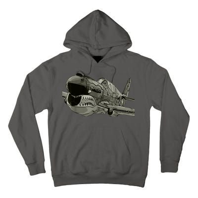 P40 Warhawk Fighter Aircraft WW2 Plane Spotting Spotter Tall Hoodie
