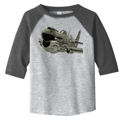 P40 Warhawk Fighter Aircraft WW2 Plane Spotting Spotter Toddler Fine Jersey T-Shirt