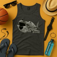 P40 Warhawk Fighter Aircraft WW2 Plane Spotting Spotter Tank Top