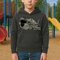 P40 Warhawk Fighter Aircraft WW2 Plane Spotting Spotter Kids Hoodie