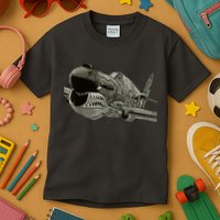 P40 Warhawk Fighter Aircraft WW2 Plane Spotting Spotter Kids T-Shirt