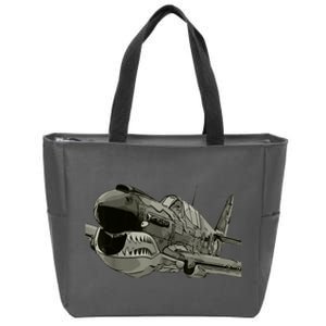 P40 Warhawk Fighter Aircraft WW2 Plane Spotting Spotter Zip Tote Bag