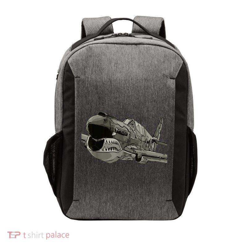 P40 Warhawk Fighter Aircraft WW2 Plane Spotting Spotter Vector Backpack