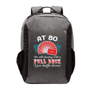 Playing With Full Deck 80th Birthday Eighty Years Old Cards Vector Backpack
