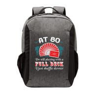 Playing With Full Deck 80th Birthday Eighty Years Old Cards Vector Backpack