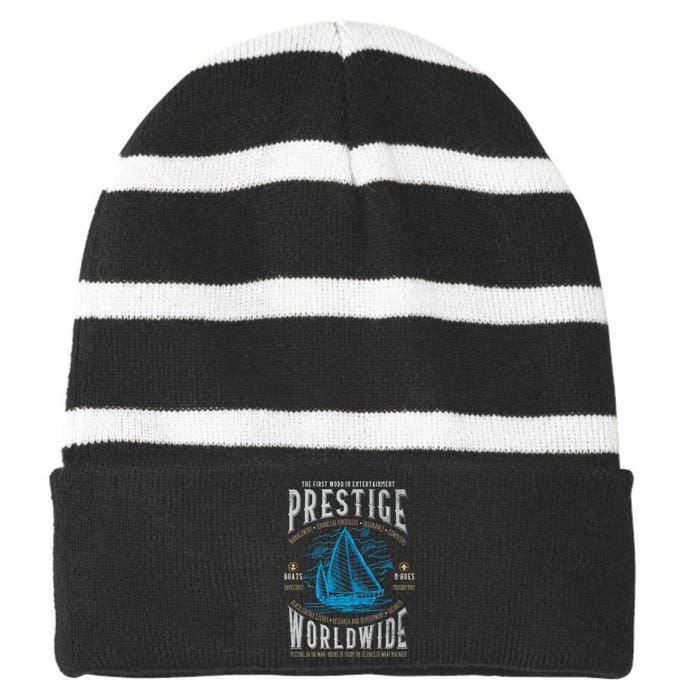 Prestige Worldwide Funny Step Brothers Boats Graphic Funny Gift Striped Beanie with Solid Band