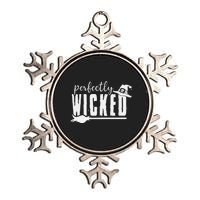 Perfectly Wicked Funny Halloween Gift For Family And Friends Metallic Star Ornament