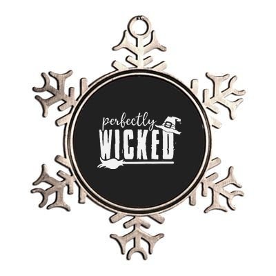 Perfectly Wicked Funny Halloween Gift For Family And Friends Metallic Star Ornament