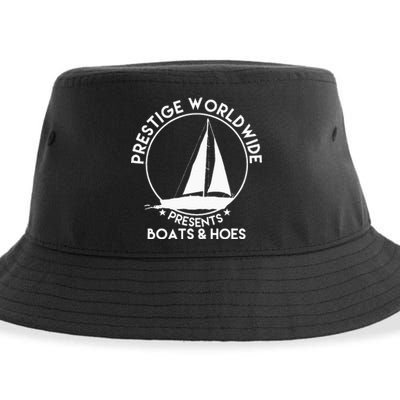 Prestige Worldwide Funny Cool Boats And Hoes Sustainable Bucket Hat