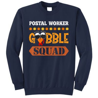 Postal Worker Gobble Squad Mailman Turkey Thanksgiving Match Tall Sweatshirt