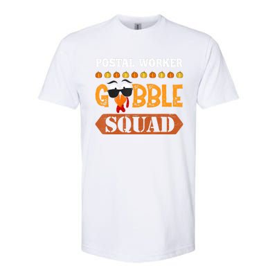 Postal Worker Gobble Squad Mailman Turkey Thanksgiving Match Softstyle CVC T-Shirt