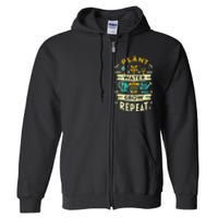 Plant Water Grow Repeat Full Zip Hoodie