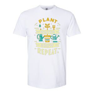 Plant Water Grow Repeat Softstyle CVC T-Shirt