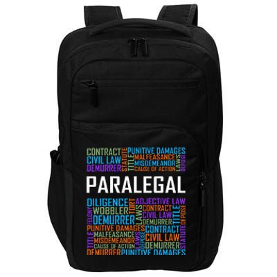 Paralegal Words Gift Paralegals Gifts Law Attorney Assistant Impact Tech Backpack