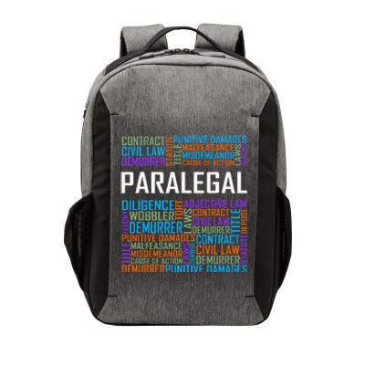 Paralegal Words Gift Paralegals Gifts Law Attorney Assistant Vector Backpack