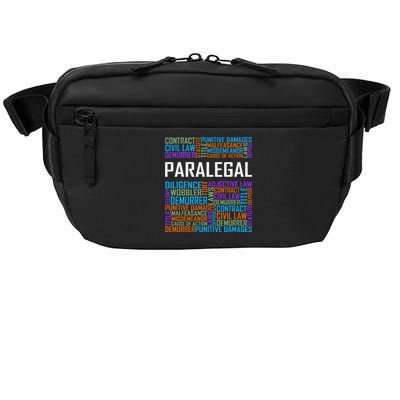 Paralegal Words Gift Paralegals Gifts Law Attorney Assistant Crossbody Pack