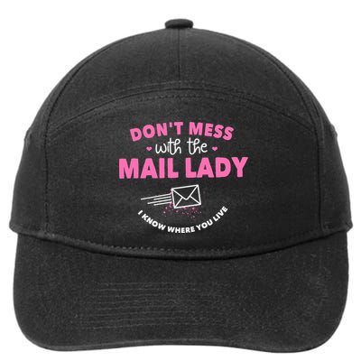 Postal Worker Gifts Funny Postman Mailman Post 7-Panel Snapback Hat