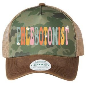 Phlebotomist Week Groovy Appreciation Day For Women For Work Legacy Tie Dye Trucker Hat