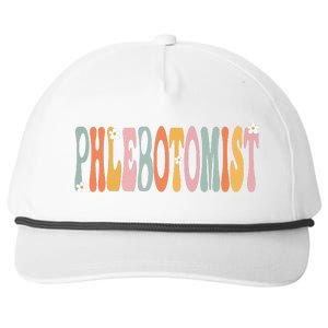 Phlebotomist Week Groovy Appreciation Day For Women For Work Snapback Five-Panel Rope Hat