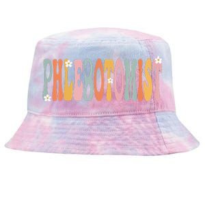 Phlebotomist Week Groovy Appreciation Day For Women For Work Tie-Dyed Bucket Hat