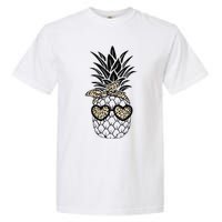 Pineapple Wearing Glasses Leopard Fun Pineapple Garment-Dyed Heavyweight T-Shirt