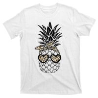 Pineapple Wearing Glasses Leopard Fun Pineapple T-Shirt