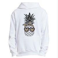 Pineapple Wearing Glasses Leopard Fun Pineapple Urban Pullover Hoodie