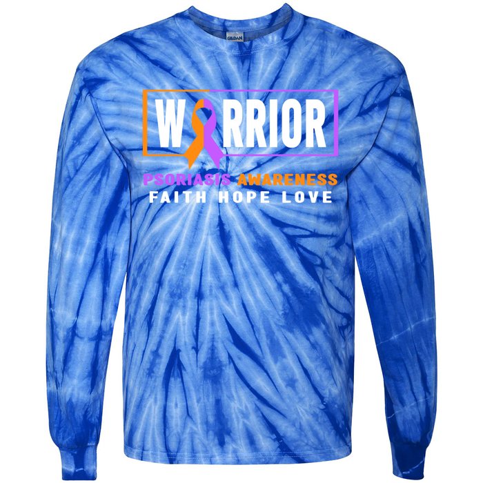 Psoriasis Warrior Gift Psoriasis Awareness Great Gift Tie-Dye Long Sleeve Shirt