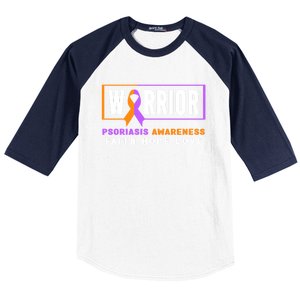 Psoriasis Warrior Gift Psoriasis Awareness Great Gift Baseball Sleeve Shirt